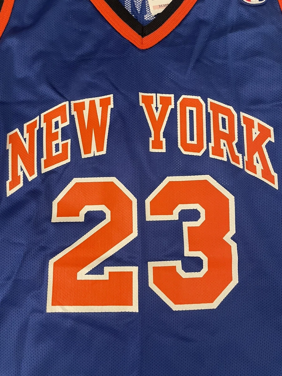 2001-02 New York Knicks Camby #23 Champion Away Jersey (Excellent) XL