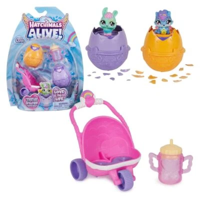 Spin Master 6067741 (20143363) - Hatchimals - Alive! - Zwillingswagen Spielset