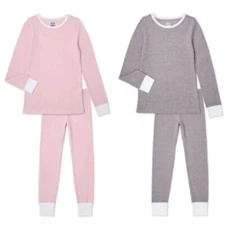 Fruit Of The Loom Girls Pick Color 2-Piece Thermal Layering Underwear Sets: 6-16