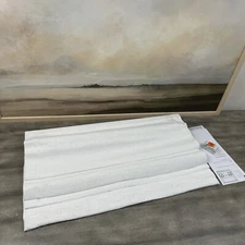 Pottery Barn Emery Linen Cordless Blackout Roman Shade White 26”x48” NWOT Read