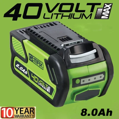 8.0Ah 40V Battery For Greenworks G-MAX 29462 29472 29717 29727 27062 Power Tool
