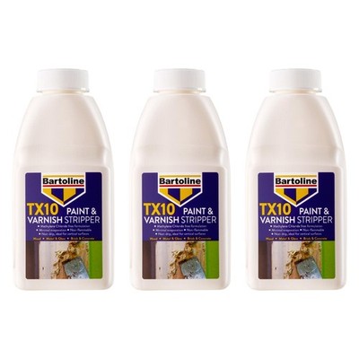 3x Bartoline TX10 Lackabbeizer nicht ätzend stark Holz Metall 500 ml