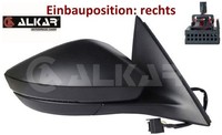Alkar 6126746 AußEnspiegel Rechts Spiegel AußEn FüR Skoda