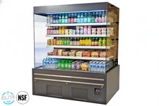 NSF 72" Open Air Curtain Merchandiser Display Cooler Beverage Refrigerator