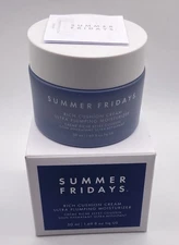 Summer Fridays Rich Cushion Cream Ultra Plumping Moisturize  1.69 fl oz New