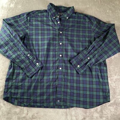 Vineyard Vines On The Go Performance Shirt Men s XXL Plaid Long Sleeve 