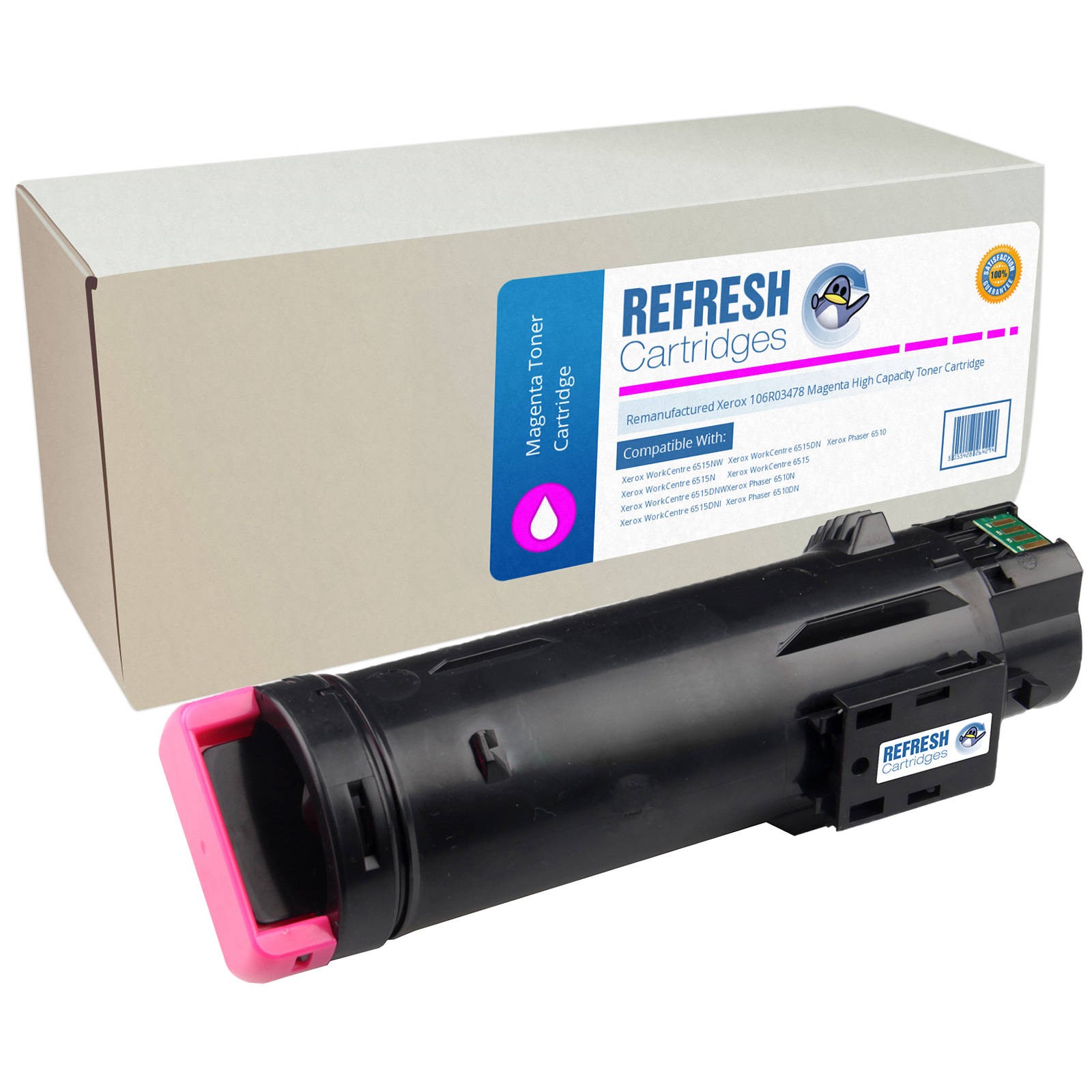 Refresh Cartridges Magenta 106R03478 Toner Compatible With Xerox Printers