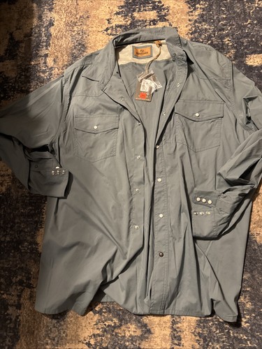 Men’s Xxl 2xl Redhead Ranch Button Up Long Sleeve Shirt New