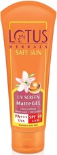 Lotus Herbals Safe Sun UV Screen Matte Gel Pa  SPF 50 Sunscreen 50 gm