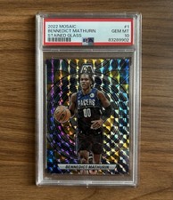 2022 PANINI MOSAIC BENNEDICT MATHURIN STAINED GLASS #1 RC CASE HIT PSA 10