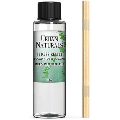 Stress Relief Eucalyptus Spearmint Reed Diffuser Oil Refill | Fill Your own D...