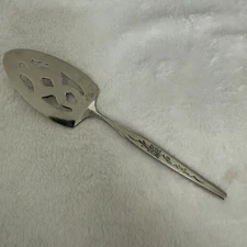 Vintage Japan NORTHLAND Stainless Pierced Pie Server Serving Piece 9”