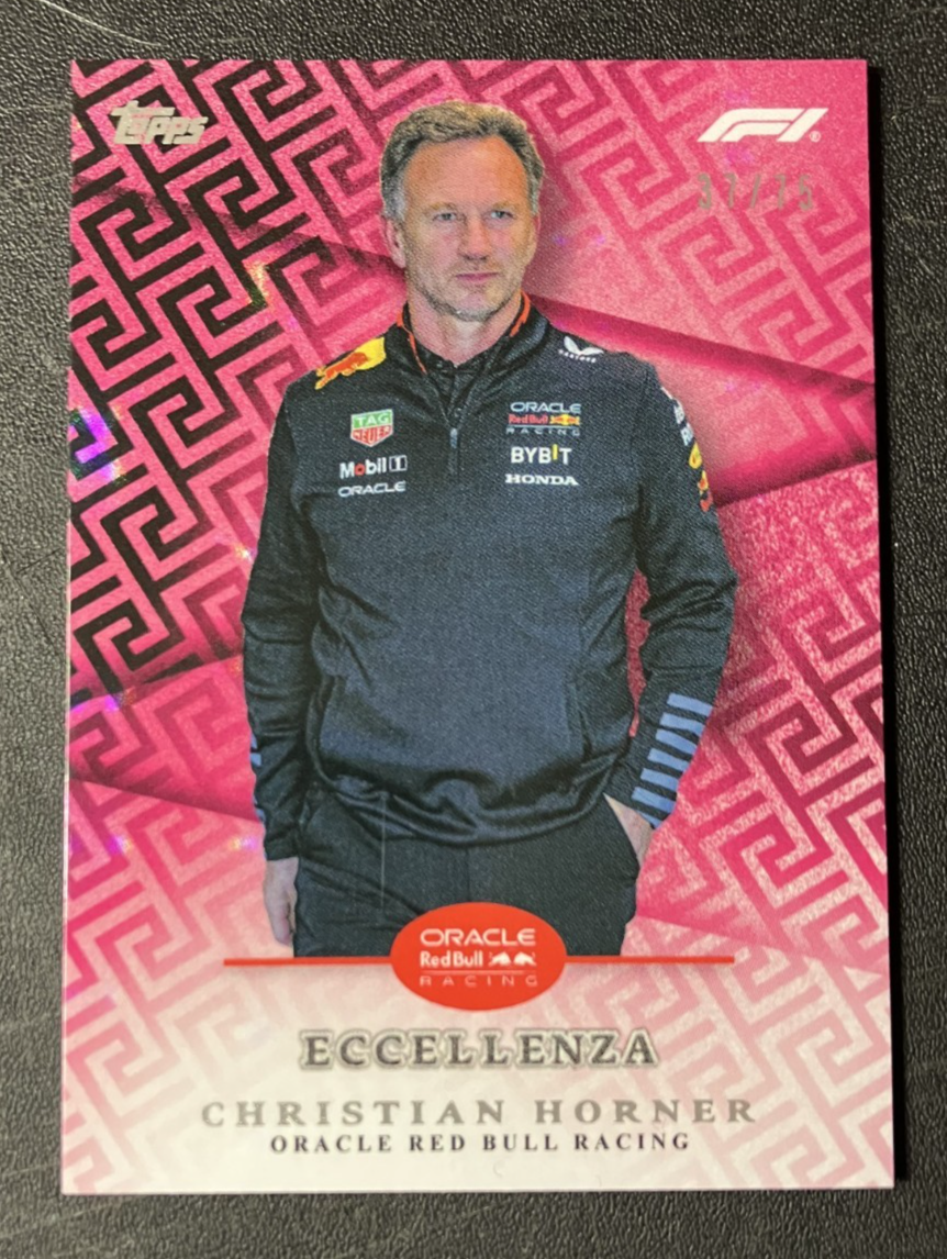 75 Pink Christian Horner / Red Bull - 2024 Topps Eccellenza
