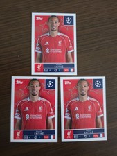 3x 2025-26 Topps UEFA Champions League Hugo Ekitike Liverpool FC #265 France UCL