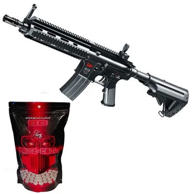 HECKLER & KOCH H&K 416 C CQB AEG Black 6mm <0,5 J 300R Full-Auto P14 + 1000 BB´s im SET
