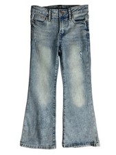 Gap Denim Youth Girls 70s Flare Jeans Size 7 Light Wash Retro Hippie Boho BTS