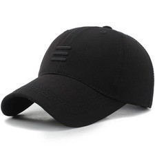 Three Horizontal Lines Embroidery Baseball Cap Men Women Adjustable Sunscreen