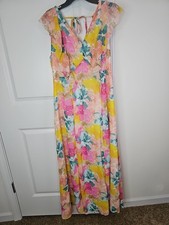 Cato Est 1946 Floral Maxi Dress Made In Vietnam Size 14 16W