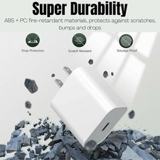 20W PD Super Fast Charger Wall Adapter Usb Type-C Fit Apple iPhone 15 16 17 Pro