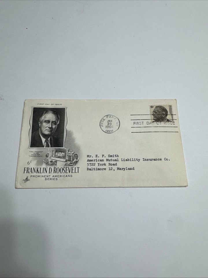 Franklin D. Roosevelt FDR First Day Issue Stamp w/Envelope 1966 - Image 2 of 4
