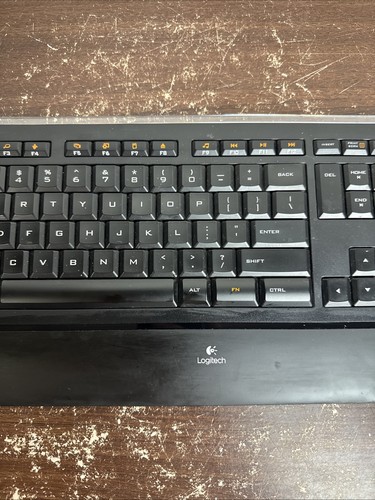 Logitech Illuminated Keyboard Wired USB K740 Y-UY95 Tested & Working Very Good - Afbeelding 7 van 12