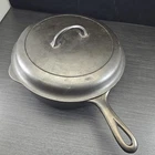 Griswold Cast Iron #8 Deep Skillet 777 with Matching High Dome Lid 1098 B