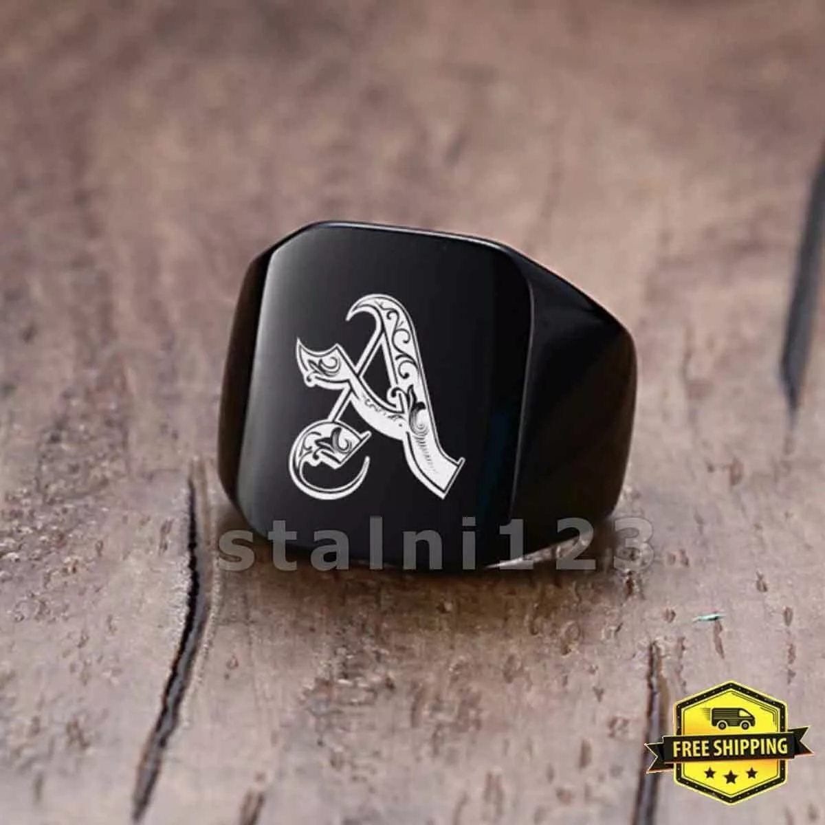 Personalised sale ring mens
