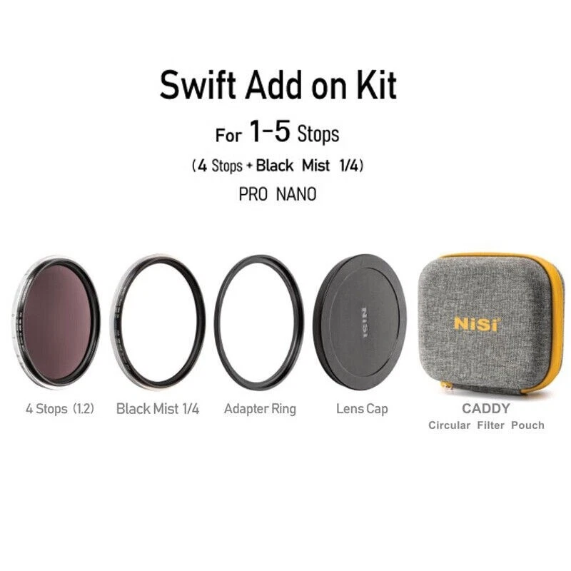 NiSi Swift Variable ND Filter True Color ND1-5 1-9 Black Mist Kit 67 72 77 82mm - Bild 3 von 4