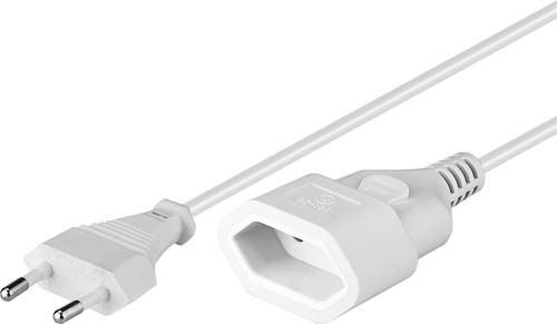 2M Euro Prolongateur + Sécurité Enfant Blanc #C153