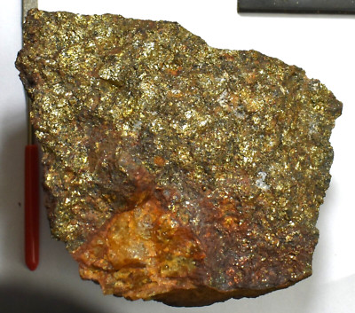 Gold Platinum Ore Golden Sulfide Crystal 1800s Ore Knob Copper