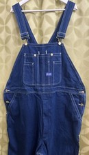 46 W x 29 L Blue Denim BIG SMITH Bib Overalls Zip Fly NEVER USED Free Ship USA