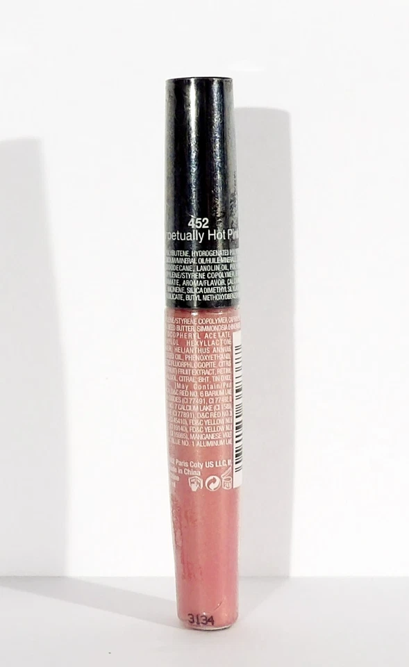 NYC 8HR City Proof Extended Wear Lip Gloss 452 PERPETUALLY HOT PINK Sealed - Image 2 of 3