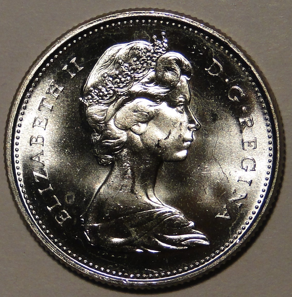 BU UNC Canada 1867-1967 centennial bobcat 80% silver quarter 25
