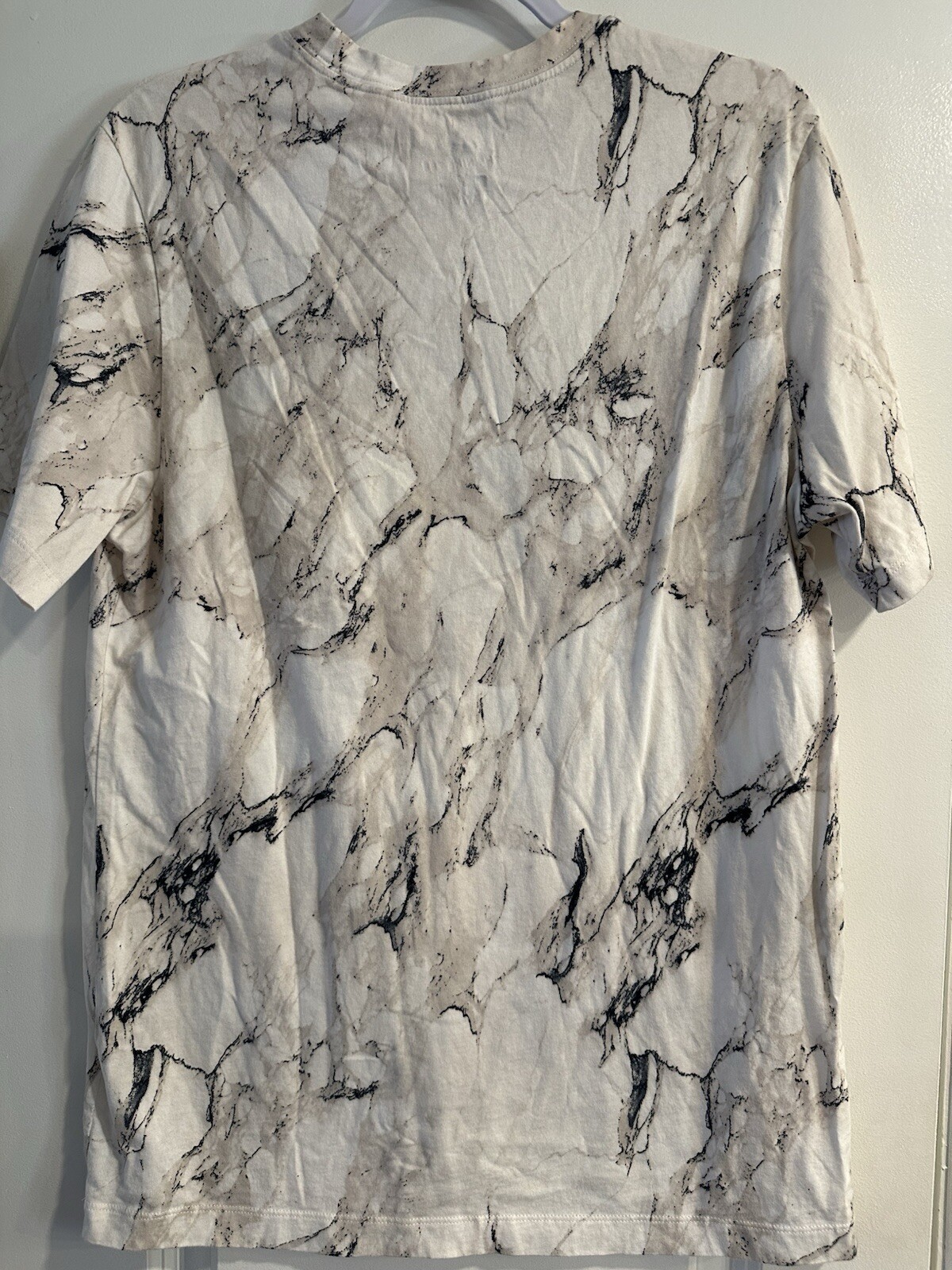 ALTRA T shirt Nike uomo taglia large grigio marmo nero basket grafica L