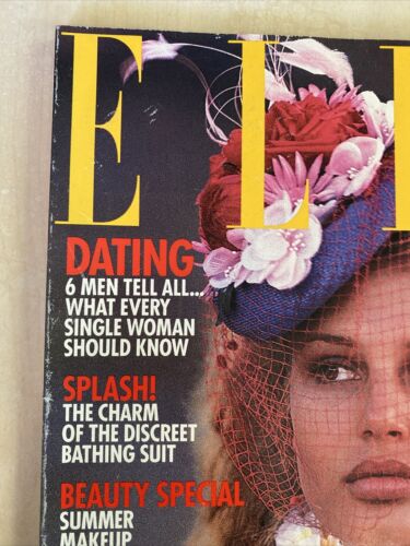 Elle Magazine June 1995 Magazine-Bridget Hall Cover No Label - Imagen 3 de 4