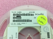 (6,376 PIECE REEL) HK10053N9S-T, Taiyo Yuden, FIXED IND 3.9NH 500MA 210 MOHM