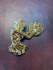 Cheerleader trophy part 4" tall plaque relief threaded rod Repurpose CRAFT