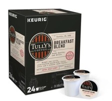 Tully's Coffee Breakfast Blend, Keurig K-Cup Pod, Medium Roast, 24 Count