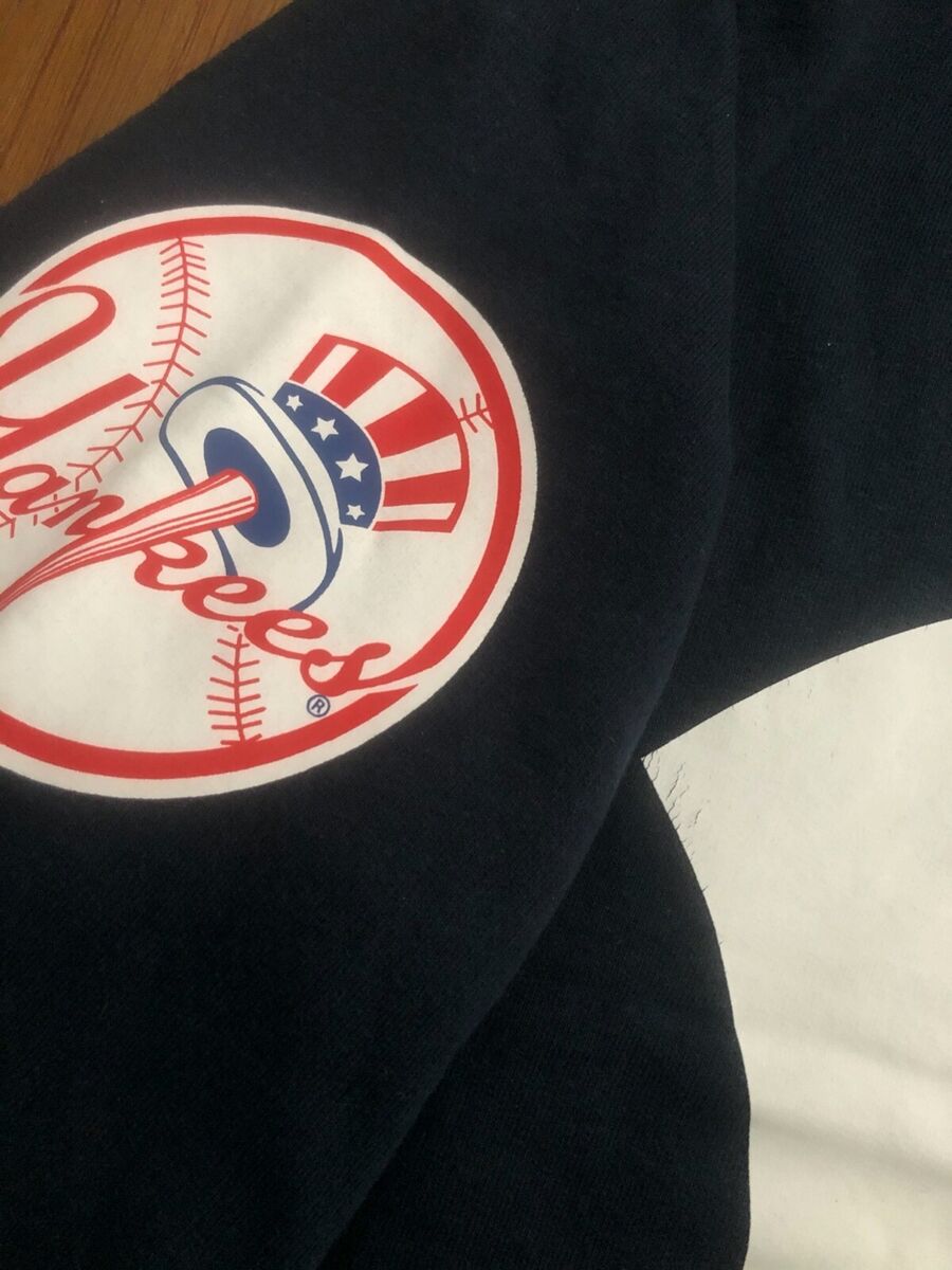 47 Brand NY Yankees Pullover Hoodie In Navy With Chest And Back