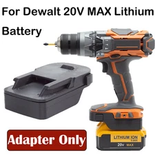 For Dewalt 20V Max Li-Ion Battery Convert To For Ridgid 18v Series Tools Adapter