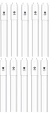 (case of 10) GE 62407 Glass LED Tube, High Lumen, Frosted 48 inch upgrade for
