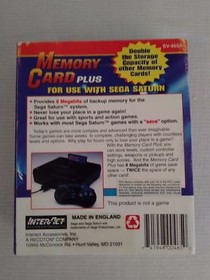 Sega Saturn Memory Card Plus Interact 8MB Direct Save New