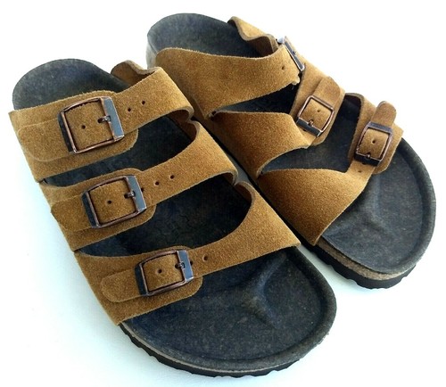 Betula Birkenstock Fussbett Womens Sz 38 7 Narrow Mens 5 Slide Flip Flop  Sandals | eBay