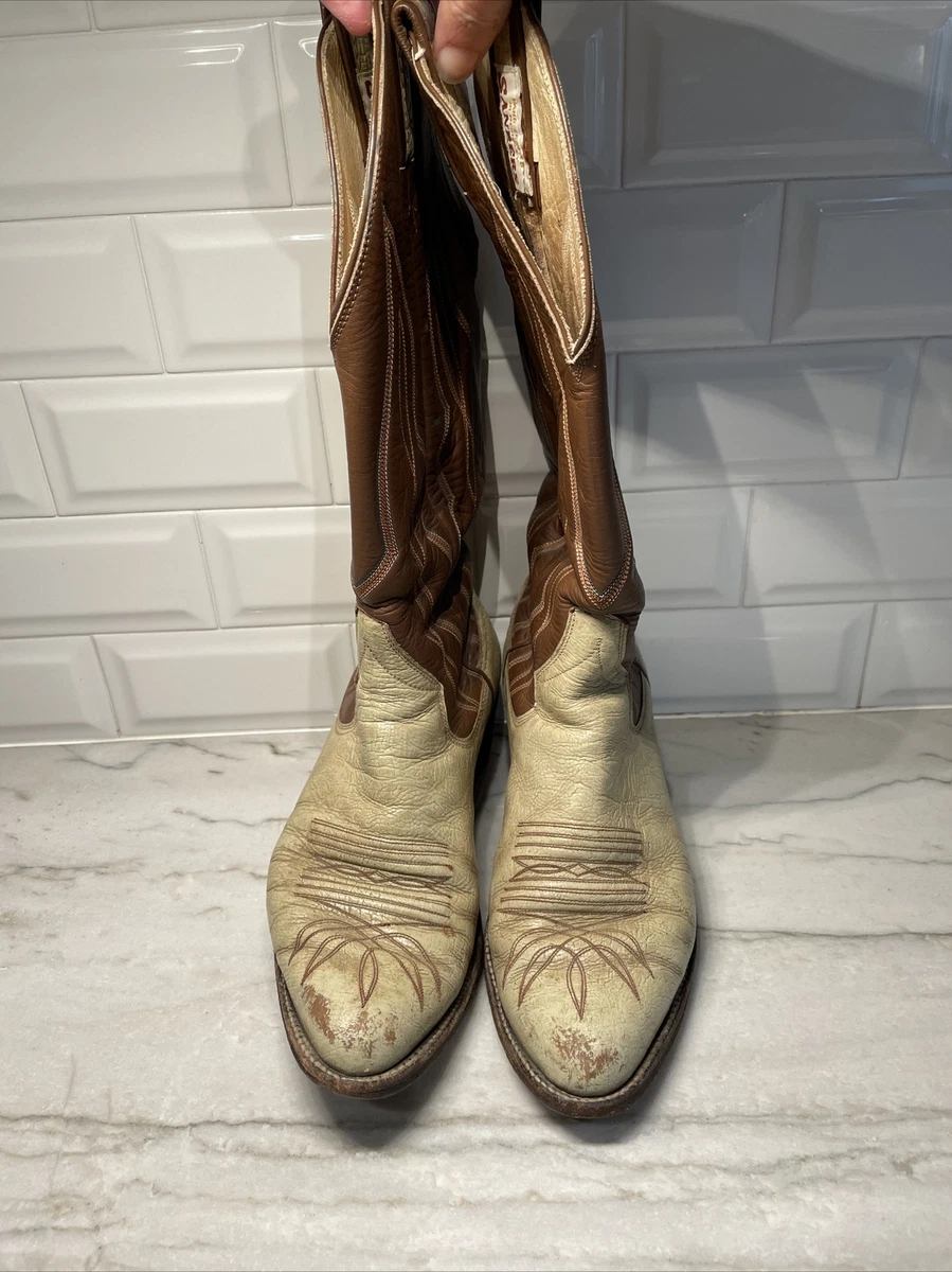 Cream colored 2025 cowboy boots