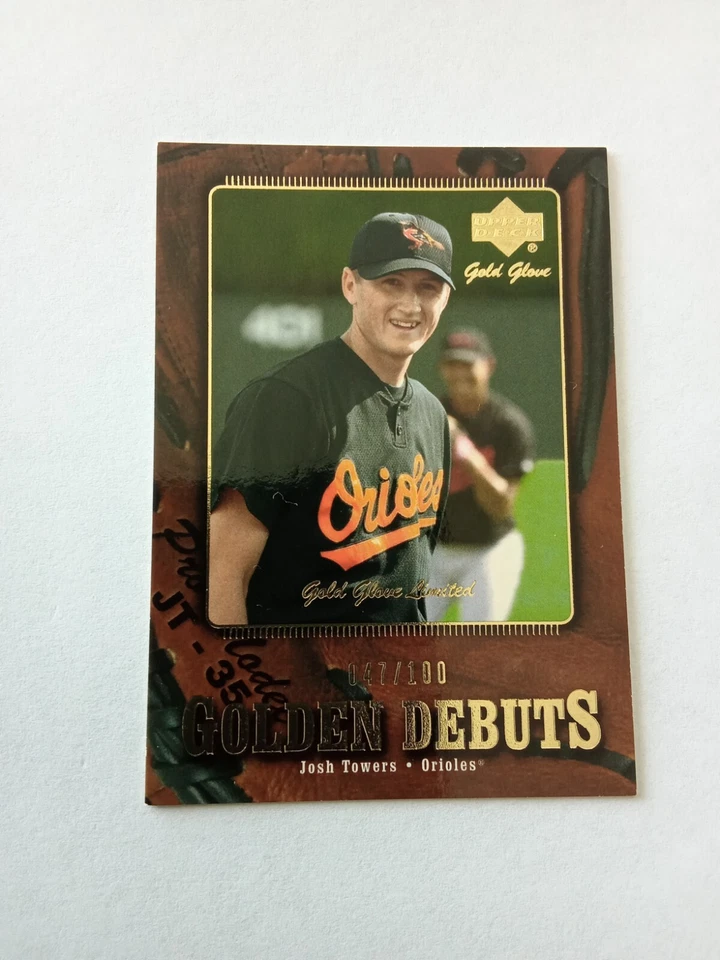 JOSH TOWERS 2001 Upper Deck # 96 Baseball Card ORIOLES NUMBERED 047/100 - Image 2 of 3