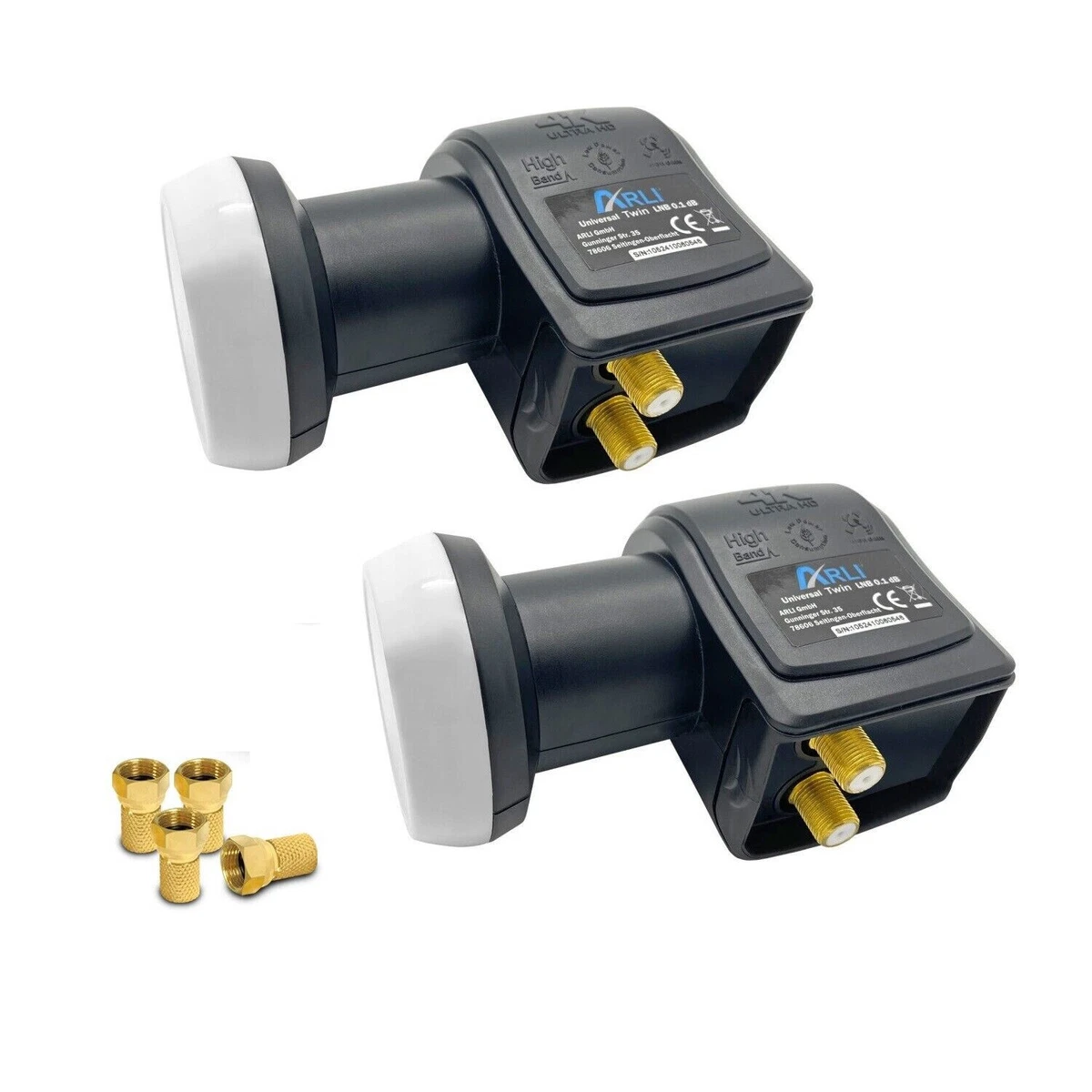 TWIN MK4 LNB 2 VIE SATELLITE DIGITALE UNIVERSALE LMB PER SKY - Foto 4