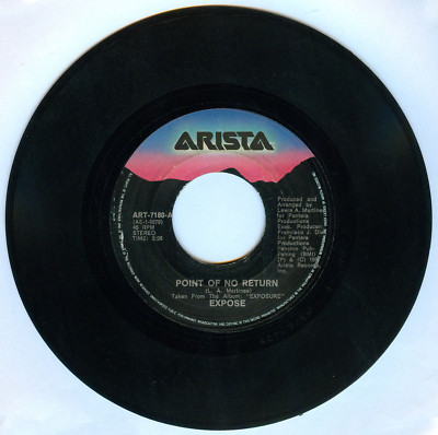 Philippines EXPOSE Point Of No Return / Extra Extra 45 rpm Vinyl ARISTA Records