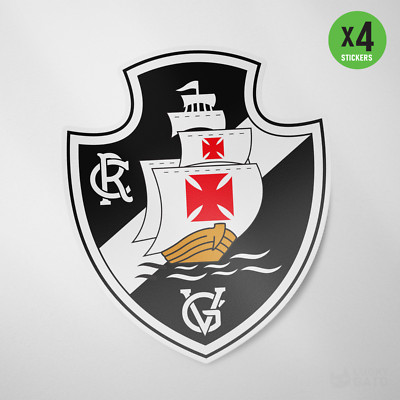 Vasco da Gama Brasil 4 Pack Sticker Vinyl Decal Calcomania Adesivo Rio