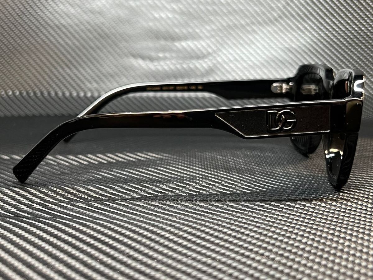 DOLCE & GABBANA DG4402 501 87 Black Square 52 mm Men's Sunglasses