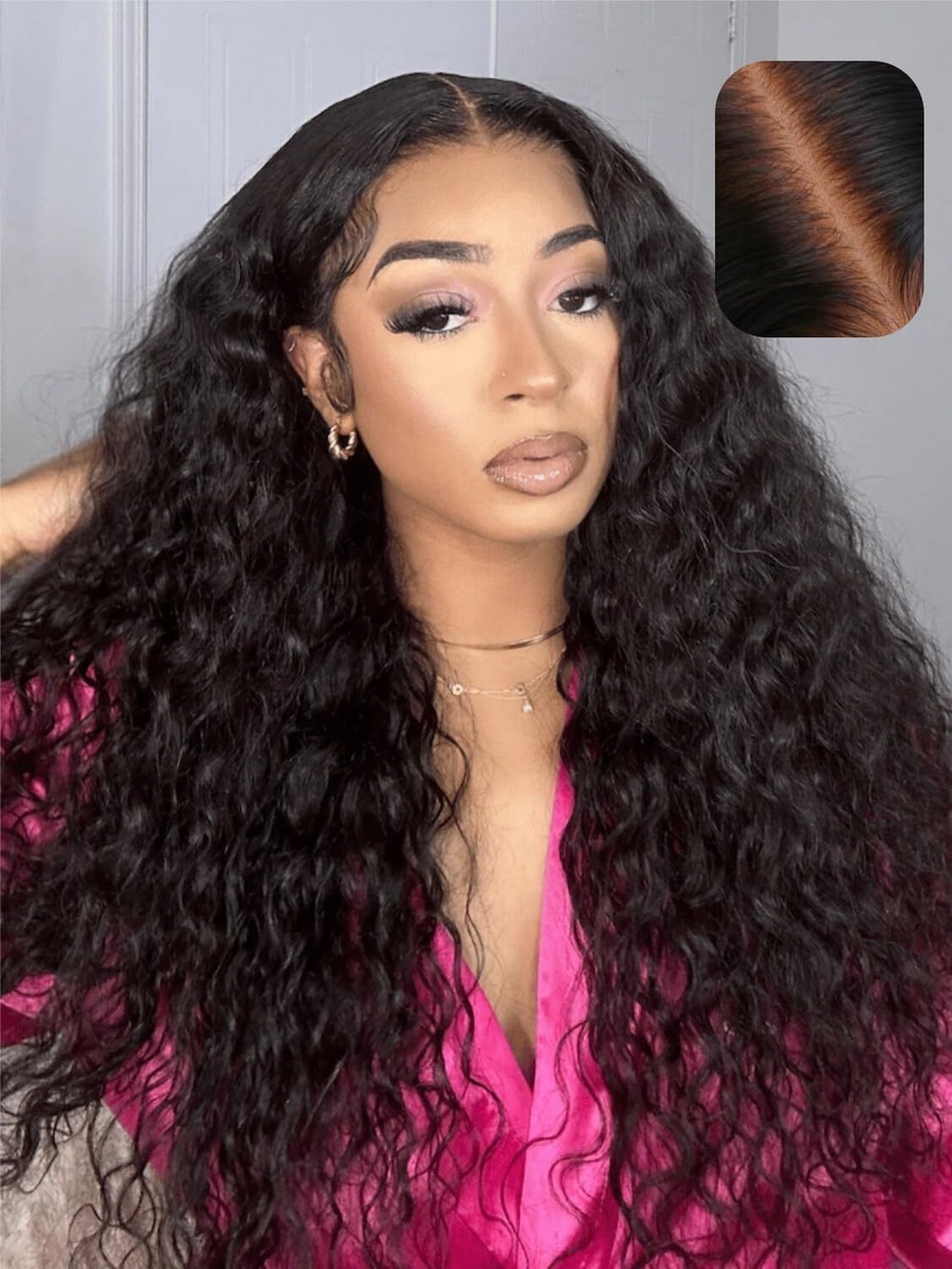 UNice Indian Water Wave Pre Cut 13x4 Lace Wigs Human Hair  display picture 3